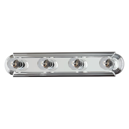 Maxim Lighting Essentials 4-Light 24" Wide Polished Chrome Vanity Light 7124PC